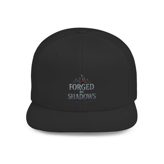 Forged By Shadows Snapback – Flame & Chain Gothic Hat by Razorbyte